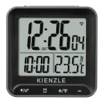KIENZLE Digital Alarm Clock Square Black