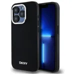 DKNY DKHMP15LPSCMCLK K&otilde;va &uuml;mbris Apple iPhone 15 Pro 6,1 inch must Plain Logo MagSafe