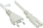GoodConnections Euro toitekaabel Europistik Type C (sirge) &ndash; C7/Euro 8 pistikupesa (sirge), hall, 0,75 mm&sup2;, 1,8 m, Good Connections&reg; (P0370-GR018)