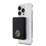 Guess Power Bank 5000mAh 15W MagSafe ja tavalaadimine strassitud 4G logoga must