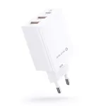 Evelatus ETC06 Reisilaadija EU Sein 3 Porti 32W USB-C / USB-A2 Valge
