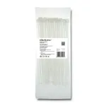 Qoltec 52195 Zippers 2.5 200 100tk Nailon UV Valge Kaabliside