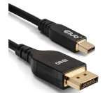 CLUB3D Mini DisplayPort&trade; DisplayPort&trade;-ile Kahesuunaline VESA DP80 Sertifitseeritud Kaabel M/M 1m/3.28ft