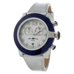GLAM ROCK Naiste kell GR32116 (44mm) - &Scaron;veitsi kvarts, roostevaba teras, must silikoonrihm