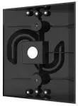 2N IP Solo Intercom Tagumine plaat - Must - 115 mm - 9155071