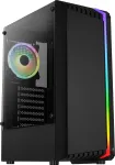 Aerocool Bionic V2 (PGS Bionic-G-BK-v2) Midi Tower arvutikorpus, ATX, RGB, karastatud klaas, must