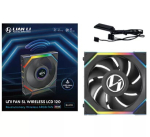 Lian Li UNI FAN SL Wireless LCD 120 G99.12SLLCD1W1B.00 korpuse ventilaator, ARGB, PWM, 120 mm, must