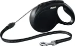 Flexi uus CLASSIC 8 m Must Dog automaatne jalutusrihm