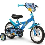 Huffy STITCH 12 lastejalgratas &ndash; sinine, 12-tollised rattad, terasraam, abirattad, reguleeritav iste ja lenks