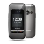 Emporia ONE V200i 2G suurte nuppudega klapptelefon, Space Grey/h&otilde;bedane