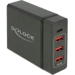 DeLOCK USB seinahoidja laadija 63974 Universal Must AC Indoor
