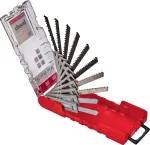 kwb 109180 Tikksaetera terade komplekt, 10-osaline, T-kinnitus, puit/metall/plast