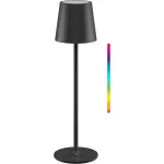Wentronic Goobay juhtmevaba LED laualamp, suurus M, 38 cm, RGBW, must (76569)