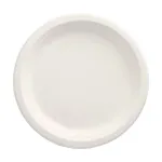 PAPSTAR pure suhkruroost valmistatud &uuml;mmargune taldrik 230 mm 12-pakk kompostitav mikrolaineahjus kasutatav 89748