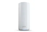 NETGEAR Orbi 770 RBE770-100EUS Wi-Fi 7 mesh-satelliit (leviulatuse laiendaja), kolme sagedusalaga 2,4/5/6 GHz, 11 Gbps, 2x 2,5GbE LAN, valge