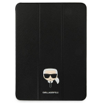 Karl Lagerfeld KLFC11OKHK raamatukujuline &uuml;mbris Apple iPad Pro 11 2021 3. p&otilde;lvkonnale, must Saffiano Karl Head