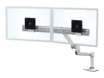 Ergotron 45-489-216 LX Desk Dual Direct Arm monitorihoidik, kuni 25 tolli (63,5 cm), 0,9&ndash;5 kg, valge