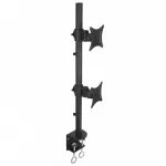 Techly ICA-LCD-350-D monitori kinnitus / alus 68,6 cm (27 tolli) Laua jaoks Must