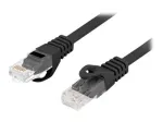 Lanberg PCU6-10CU-0025-BK Cat.6 U/UTP LSZH patch-kaabel, 0,25 m, must