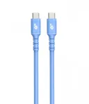 USB C - USB C kaabel 1m. silicone Sinine