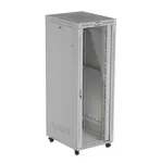 Rack cabinet LANBERG FF01-8047-12SL 47U 800x1000 mm hall, esi- ja tagaklaasukste ning LCD-paneeli ruumiga