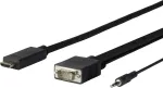 Vivolink PROHDMIVGA1 videokaabli adapter 1 m HDMI t&uuml;&uuml;p A (Standard) VGA (D-Sub) must