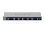 Hallatav Gigabit Etherneti kommutaator Netgear GS752TX, 48x RJ-45 10/100/1000, 10G tugi, 1U raam, hall