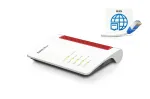 Traadita ruuter Box 4050 Gigabit Ethernet kaheribaline (2,4 GHz / 5 GHz) must, valge