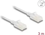 V&otilde;rgukaabel DeLOCK RJ45 Cat.6A pistik pistikusse 3 m valge