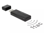 Delock 12463 USB 3.0 kahe sagedusalaga WLAN-adapter, 802.11ac/a/b/g/n (Wi-Fi 5), must