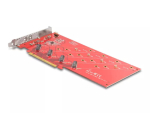 DeLOCK PCI Express x16 kaart 4-le sisemisele NVMe M.2 Key M 110 mm &uuml;mberl&uuml;litus