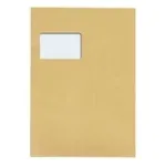 MAILmedia 80012160 pappseljaga tasku C4, aknaga, pruun