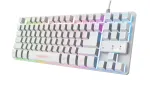 Trust GXT 833W Thado klaviatuur Gaming USB QWERTZ German Valge