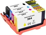 Renkforce RF-6922974 &uuml;hilduv tindikombipakend HP 364 jaoks, ts&uuml;aan/magenta/kollane/must
