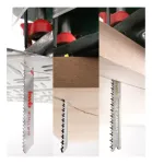 KWB 625620 puslelehekomplekt s&uuml;sinikterasest ja kiirterasest, 6 tk