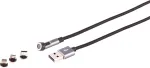 Magnetiline 3-in-1 USB-A kaabel ShiverPeaks S/CONN 540&deg; 7-pin, 1,0 m