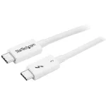 StarTech.com Thunderbolt 3 kaabel &ndash; 40 Gbit/s &ndash; 0,5 m &ndash; valge &ndash; Thunderbolti, USB ja DisplayPortiga &uuml;hilduv