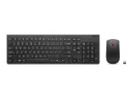 Lenovo 4X31R64497 klaviatuur Koos hiirega Kontor RF Traadita Nordic Must