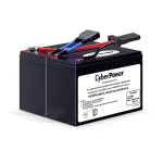 Asenduskatkematu toiteploki aku CYBERPOWER RBP0014 &mdash; suletud pliiaku (VRLA) 24 V, 2 akut, 4,09 kg, must