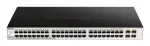 D-Link DGS-1210-52/ME hallatav L2 Gigabit Ethernet (10/100/1000) 1U must