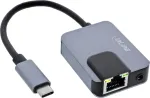 V&otilde;rguadapter InLine 33382I &mdash; Gigabit Ethernet, USB-C 3-in-1 (Ethernet, Audio, PD)