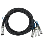 BlueOptics P06248-B21-BL 200G QSFP56 kuni 4x SFP56 Breakout DAC kaabel, 1 m