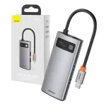Baseus Metal Gleam Series 4-in-1 USB-C Hub, USB 3.0 + USB 2.0 + HDMI + USB-C PD, H&otilde;bedane
