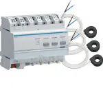 HAGER TE332 KNX 3-faasiline energiam&otilde;&otilde;tur 3 voolutrafoga
