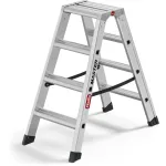 Hailo Master D100 2 x 4 Step Ladder - Kahepoolne alumiiniumist astmeredel, 150 kg kandev&otilde;ime, EN 131