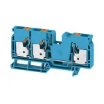 Weidm&uuml;ller A3C 10 BL L&auml;biv klemmliist, kruvi&uuml;hendus, 10 mm&sup2;, sinine