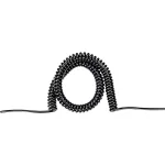 BACHMANN Spiraalkaabel H05VV-F 3G1,5mm&sup2; 1,5m-6m Must 0,2m Sirged Otsad
