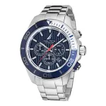 Nautica Men's NAPNOF303 Analog Quartz Watch 48mm Black Silicone