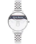 Olivia Burton Naiste kell OB16VS07 (34 mm) &ndash; roosakuldse tooniga roostevabast terasest korpus, hall nahast rihm