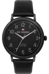 Ben Sherman WBS113BB meeste analoogkvartskell 43mm must sihverplaat ehtne nahkrihm
